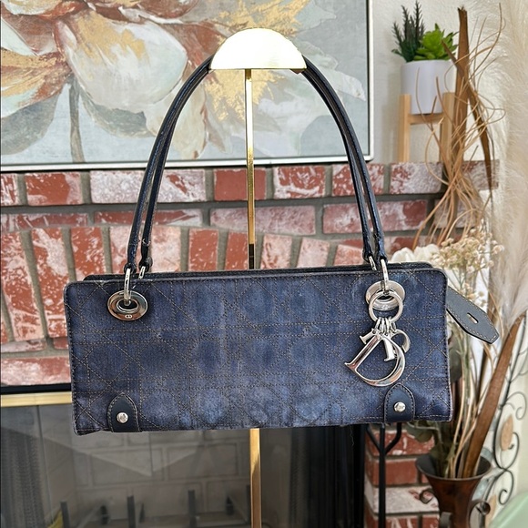 Dior Handbags - Dior Blue Denim East West shoulder bag